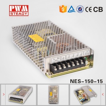 NES150W- 5V,9V,12V,15V,24V,48V 150 W ac dc power supply / 15v enclosed switching power supply