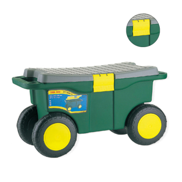 2019 China Factory New Design Durable Carden Cart & Garden Tool Storage Box with Wheels - Customizable