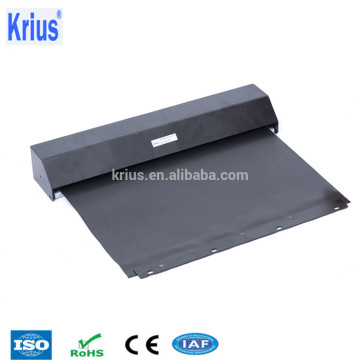 roll-up protective curtain for machine guarding