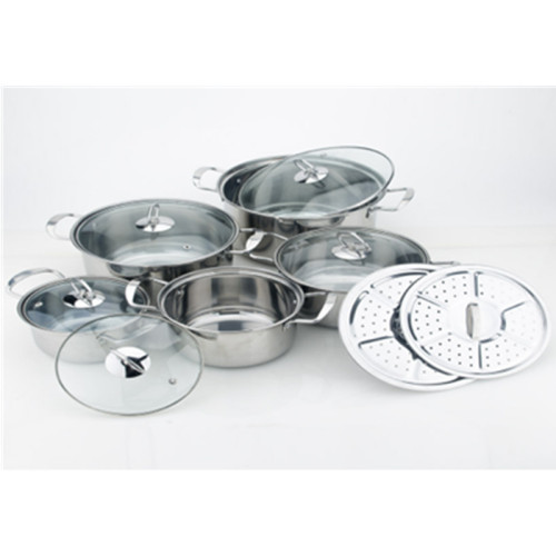 Peralatan Masak Gaya Korea Stainless Steel Set Grosir