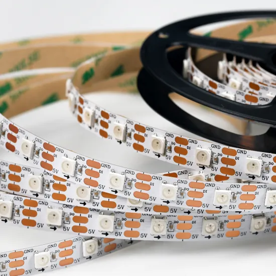 Decoration indoor high quality 5v 60led/m ip20 ws2812B LC8812B digital led light strip