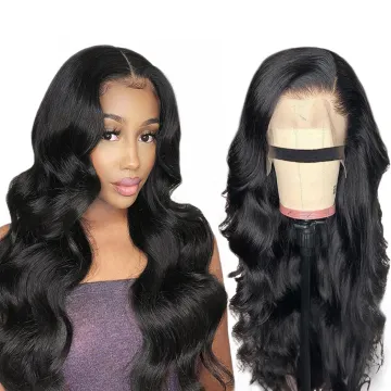 Unprocessed Body Wave Raw Peruvian Human Hair Hd Full Lace Front Wig For Black Women Wholesale Glueless Lace Frontal Closure Wig