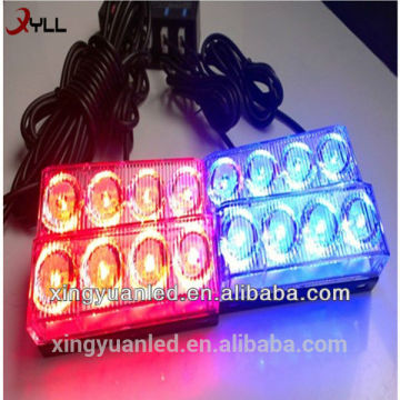 4*16pcs 1w Lumiled LED\high clear optics lens\9 flashing modes led Grille Strobe Light for sale