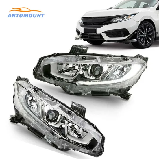 UDA Auto Lighting System Car Front Headlight for Honda Civic 2016-2019 USA Version