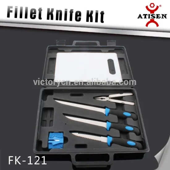 Hot Sale Fishing Tackle 3Cr14 Stainless Steel Fillet Knife Kit Multi Tools