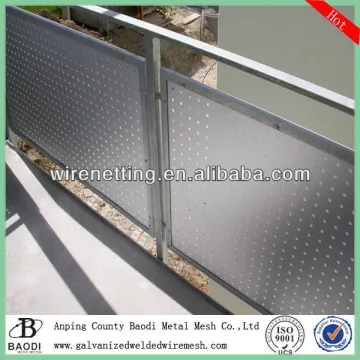 low carbon steel perforated metal sheets
