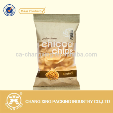 Food safe metallized matte plastic patato chips food packaging bag for chips,snacks,candy