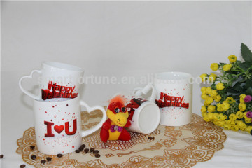 2014 Super White Ceramic Mug with Chrismas Design Mug