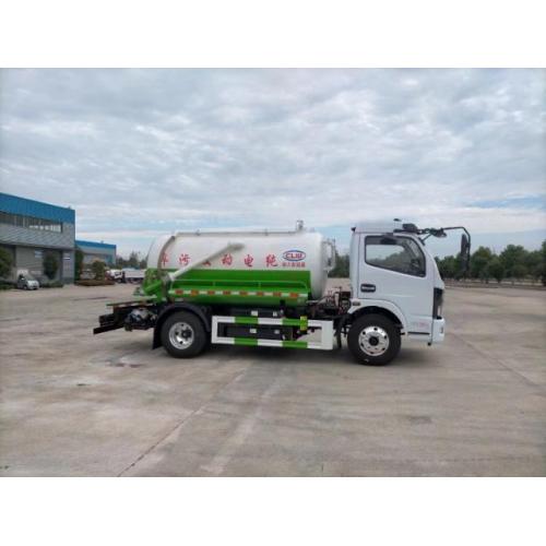 Dongfeng 5ton camión de succión de aguas residuales fecales eléctricas