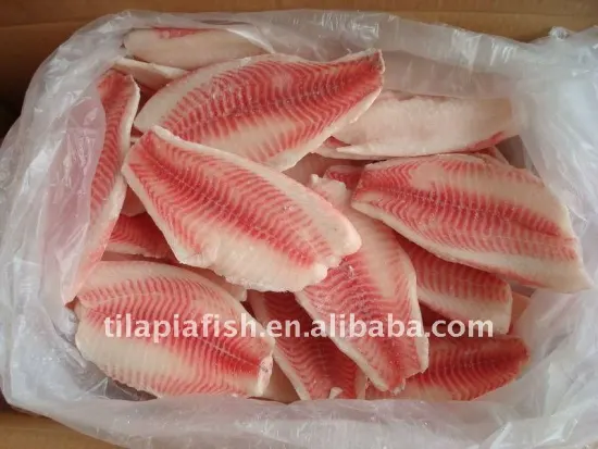 Frozen tilapia fish fillet no skin for sale