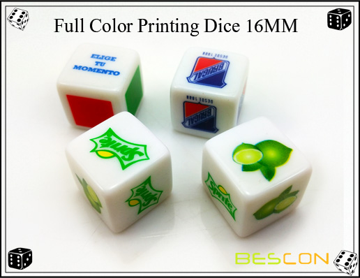 Full Color Printing Dice 16MM