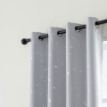 Star print blackout curtain for baby room