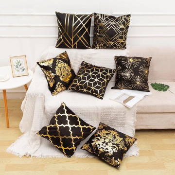 Nordic Creative Yellow Geometric Printing Cushion Cover