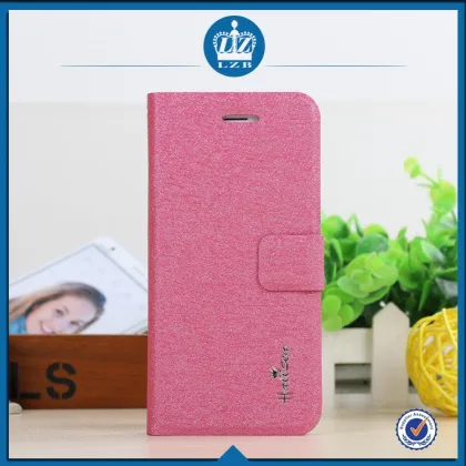 LZB Silk Grain Series Smart Leather Case Cover For ASUS Zenfone 4