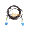 2F SC-SC SM หุ้มเกราะ TPU หุ้มเกราะสายแพทช์กลางแจ้ง