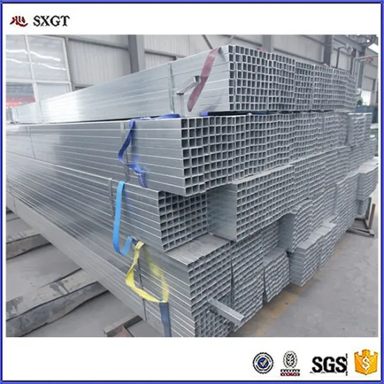 China Manufacturer and Exporter Good Quality Galvanized Steel Square Tube