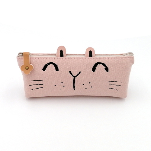 China Custom cute cartoon rabbit pencil case for kids Manufactory