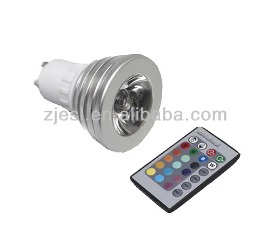 Black Aluminum Housing COB RGB 3W LED Spot Lamp