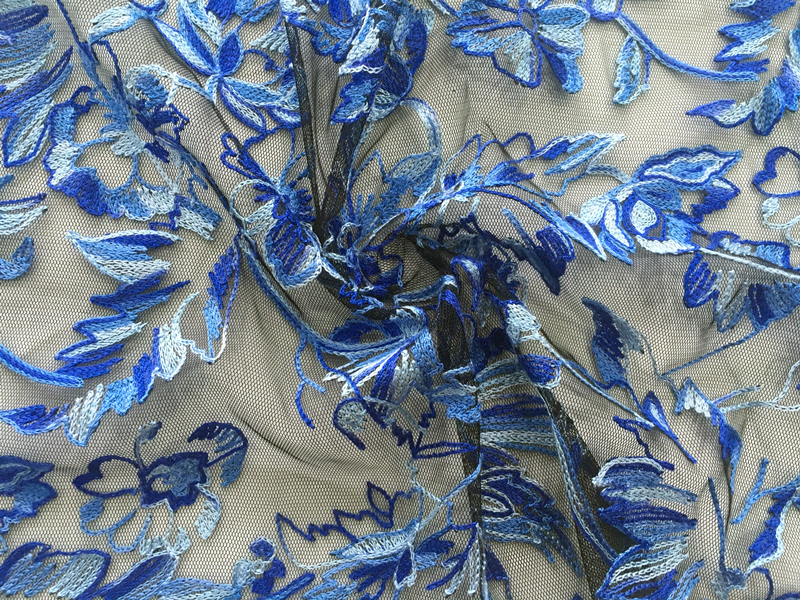 Rayon Yarn Embroidery Fabric