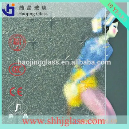 4mm flora figured Glass for Decorate