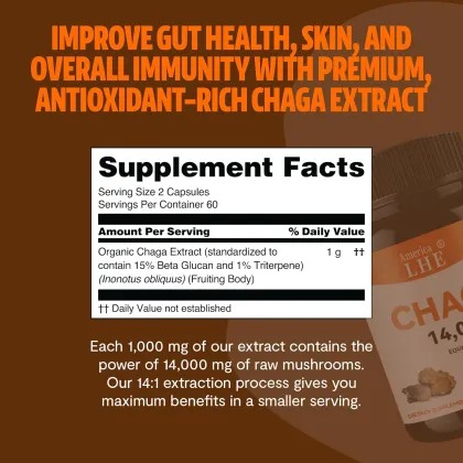 Mushrooms Chaga Mushrooms Capsules Support Health