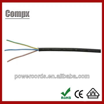 Rubber sheathed flexible h05rn-f 3g1.0 cable