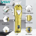 VGR V142 Metal Profesyonel Şarj Edilebilir Berber Saç Clipper