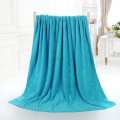 Solid color bath towel microfiber drying beach towel