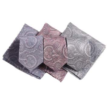 2024 New Arrival: Luxury Silk Paisley Tie and Pocket Square Set for Business Men