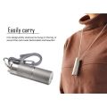 Waterproof Titanium Pill Holder with Keychain for Emergency