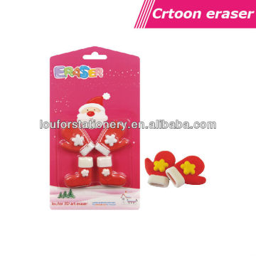 Christmas gloves cute eraser