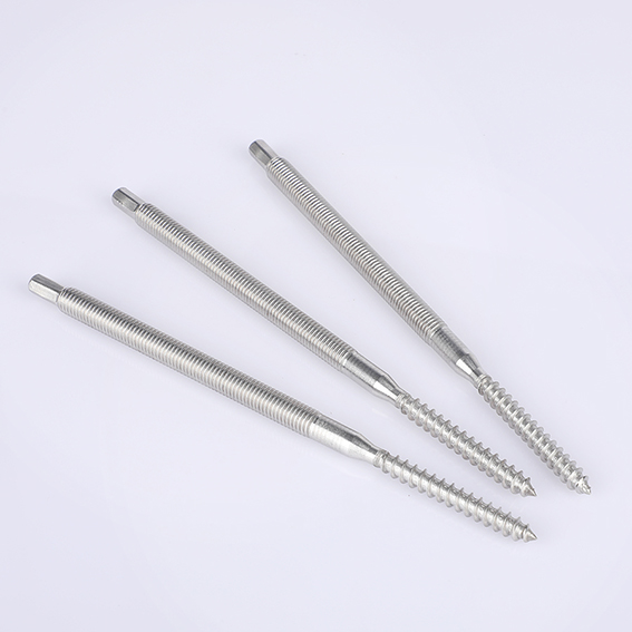 Stainless steel double thread bolt M8 (6)