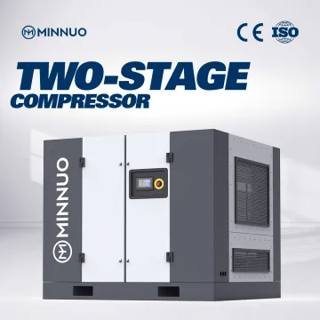 High-efficiency two stage screw air compressor 37kw with certification