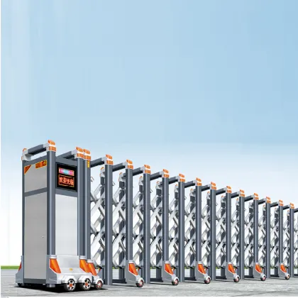 Luxury Modern Automatic Accordion Folding Driveway Gate Wrought Iron Telescopic Electric Sliding Turnstile