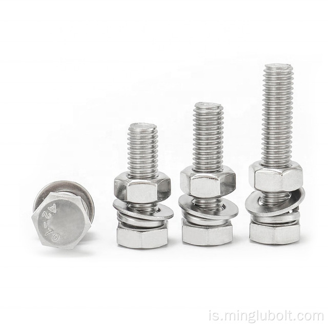 stainless steel A2 A4 bolt nut fastener