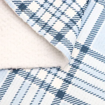 Winter Hoodie Fabric: No Bonding Double Face Polar Sherpa Fleece