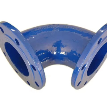 ISO2531 Ductile Iron Pipe Fitting Double Flange 45/90 Degree Elbow Bend for Water