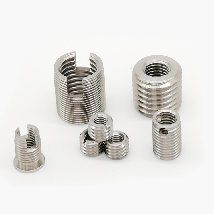 Variety of Self-Tapping Slotted Threaded Inserts Available in Stainless Steel and Carbon Steel Fasteners