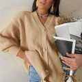 Women's Oversized Open Front Cardigan