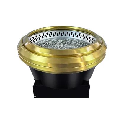 Commercial charcoal barbecue table