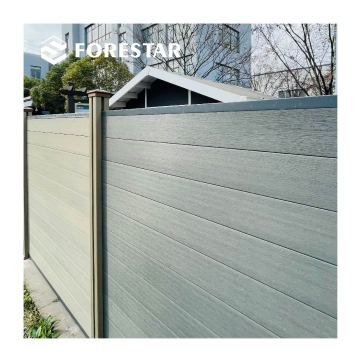 Grey WPC Fence: Frost Resistant, Affordable Option for Small Gardens