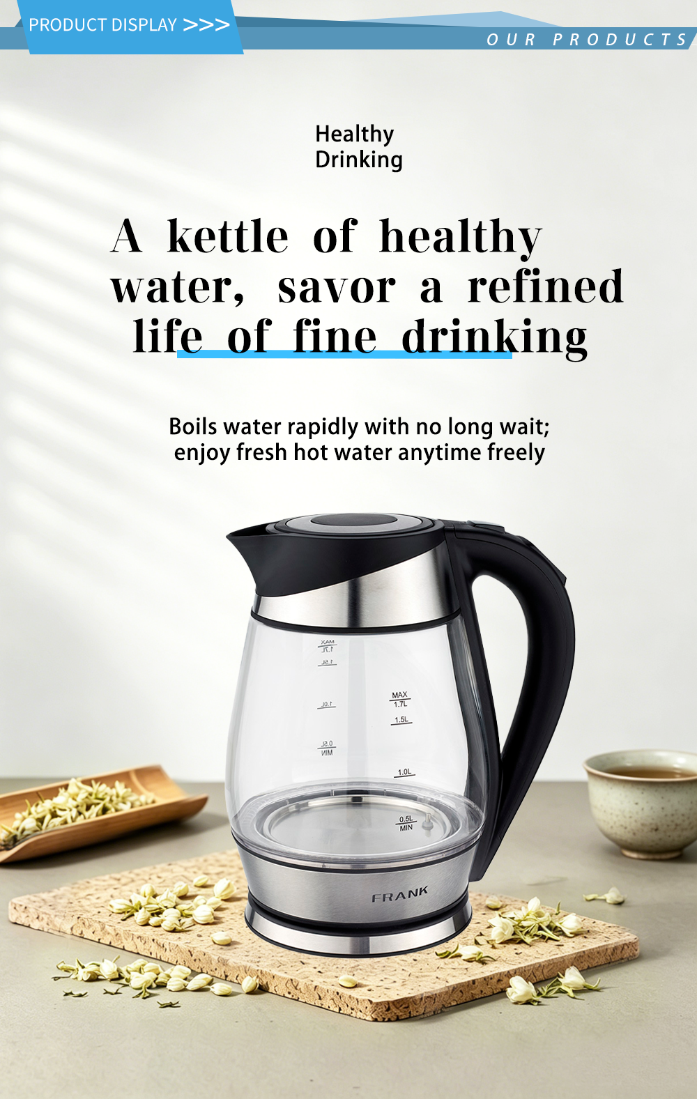 digital glass kettleFK-1703-E 1