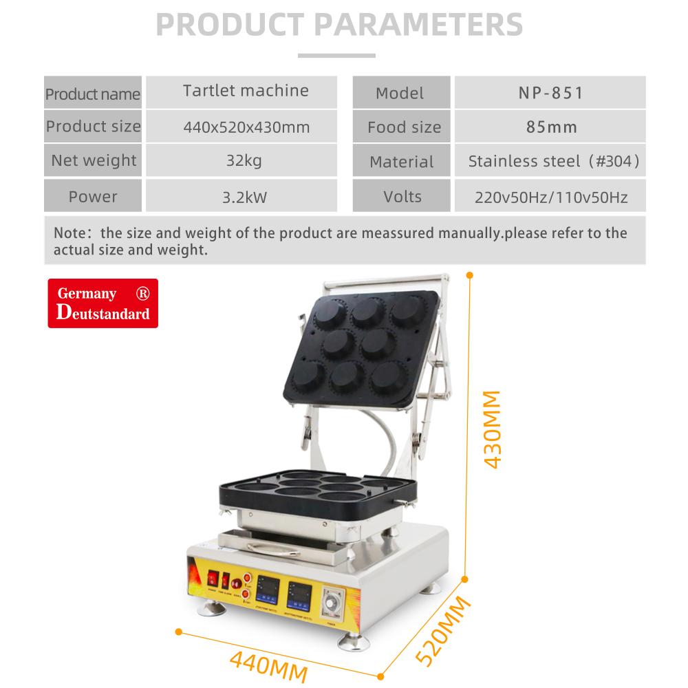 Tartlet shell press machine tart with best price