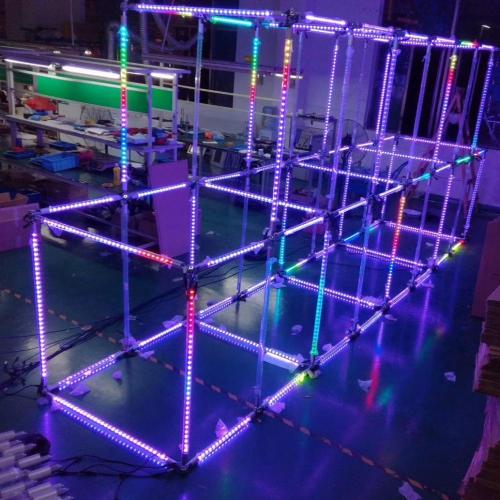 DMX RGB LED نيزك أنبوب ديسكو ضوء