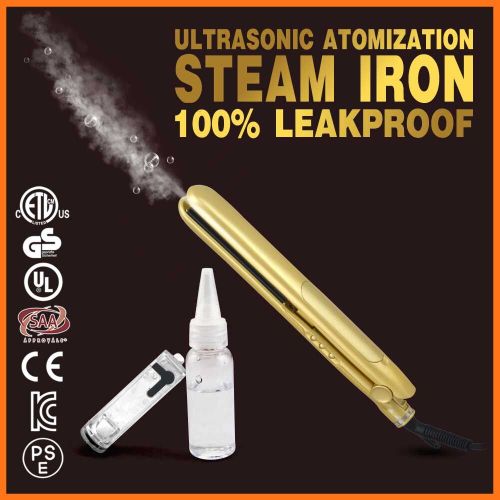 2016 Ultrasonic cool professional ceramic Mist hair straightener with AC 100V-240V