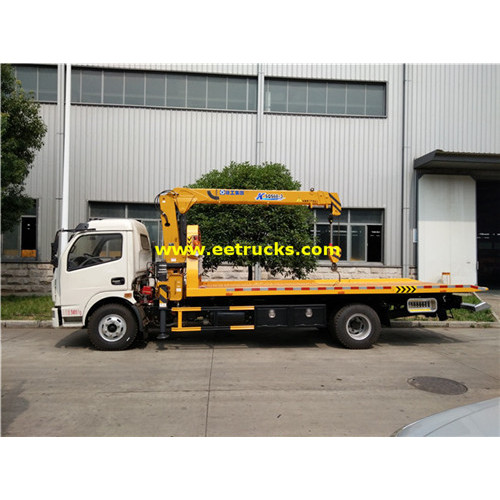 DONGFENG 4T Wrecker Recovery Trucks with Crane