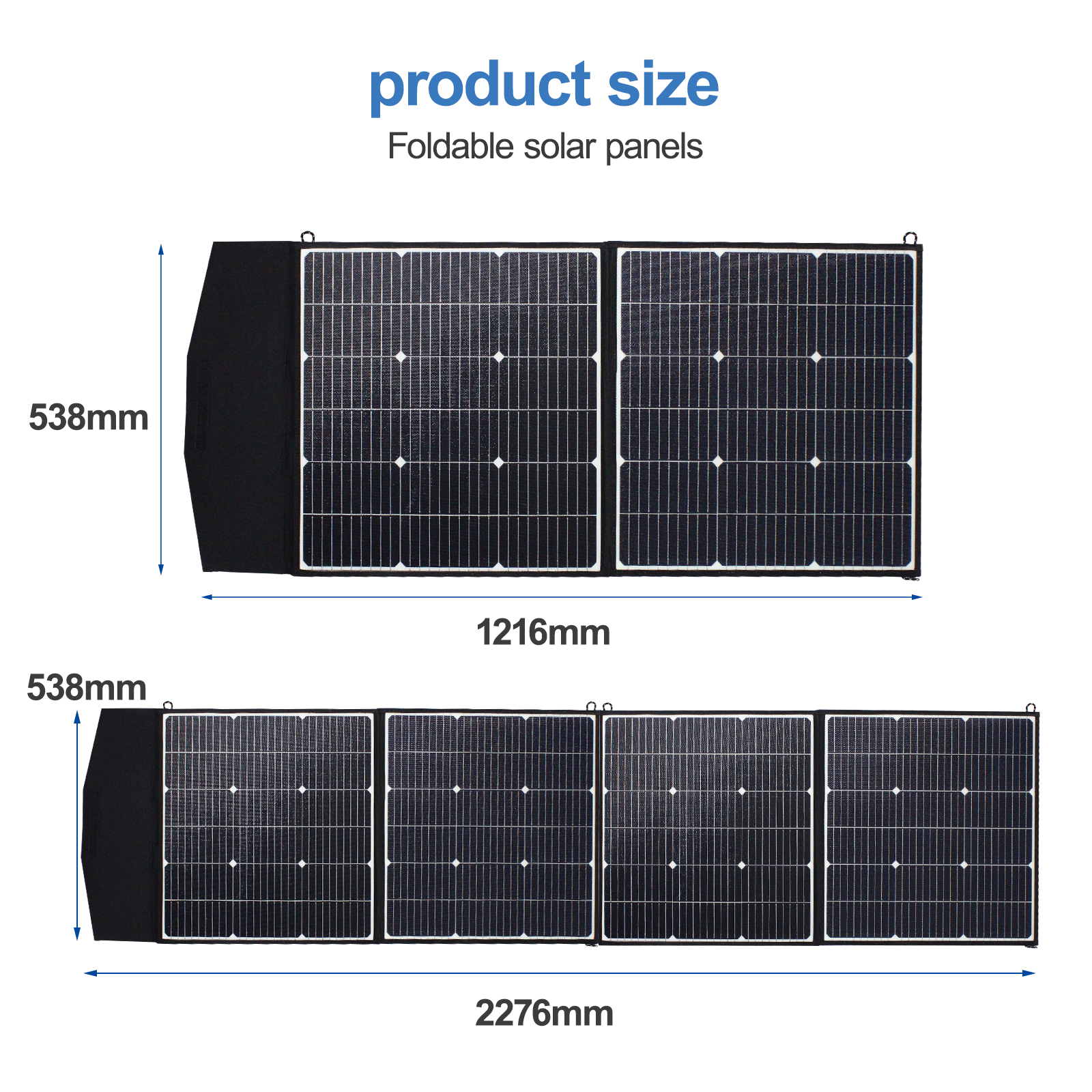 EASUN POWER Portable Foldable Solar Panels 100W 200W