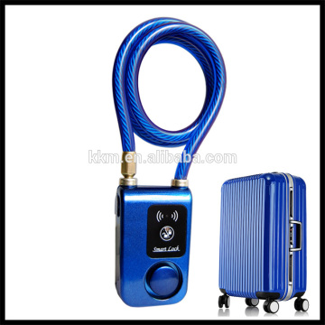 Smart bluetooth rechargeable battery anti-theft alarm luggage lock