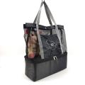 Insulated Shopping Travel Beach Mesh Tote Bag