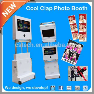 Foldable 3D Green Screen Photo Booth Kiosk For Wedding Party Events